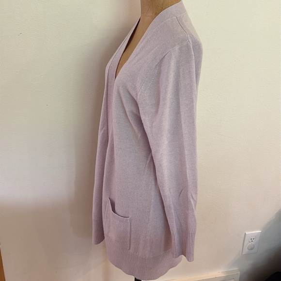 Pure Collection sz 8/10  button front cardigan cashmere light Purple great cond - Picture 4 of 7